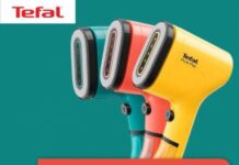 מגהץ אנכי ומסיר מוך Tefal Pure Pop