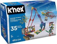 סט הרכבה מבית K’NEX, בלעדי לאמזון, 480 חלקים, 35 מודלים