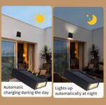 מנורת חיצונית סולארית כפולת