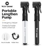 משאבת כף יד לאופניים וכדורים