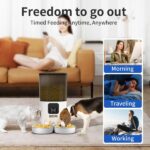 מתקן האכלה אוטומטי לחיות מחמד 7 ליטר