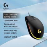 עכבר גיימינג Logitech G102 LIGHTSYNC