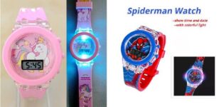 שעוני ילדים דיסני LED