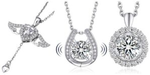 שרשרת מואסניט לנשים מכסף סטרלינג