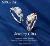 טבעת נשים עם אבן מואיסנט 1 קראט