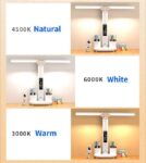 מנורה שולחנית נטענת עם ראש כפול