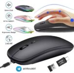 עכבר דק אלחוטי נטען עם DPI 1600