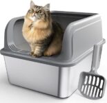 ארגז חול לחתול מפלדת אל חלד