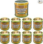 נר צינטרונלה דוחה יתושים לקיץ