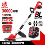 גוזם דשא חשמלי עוצמתי עם תצוגה דיגיטלית