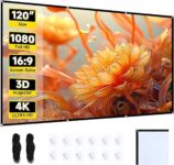 מסך הקרנה בגודל 120 אינץ׳ איכותי