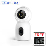 מצלמת אבטחה עם שתי עדשות 360 מעלות