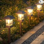 מנורת גינה סולארית אוטומטית נטענת