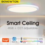 מנורת תקרה חכמה עם תאורת RGB