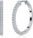 עגיל Moissanite מעוצב לאישה