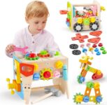 ערכת כלי עבודה מעץ לילדים בגיל הרך