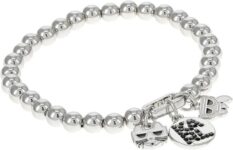 צמיד אלסטי מעוצב עם חרוזים קארל לגרפלד