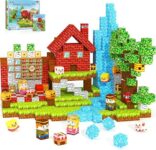 קוביה מגנטית 120 חלקים למשחק יצירה