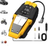 קומפרסור צמיגים לרכב עם תאורת LED