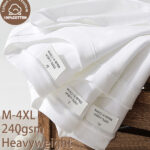 חולצת כותנה אוברסייז לגברים 240 גרם