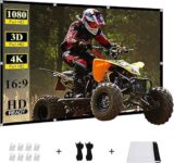 מסך הקרנה 120 אינץ' איכותי לבית