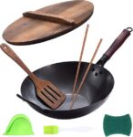 ווק סיני בעבודת יד מברזל פחמן