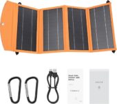 פאנל סולארי נייד 30W עם חיבורי USB