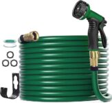 צינור גינה 15 מטר עם ראש השקיה