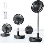 מאוורר טלסקופי נייד 8 אינץ' מתכוונן