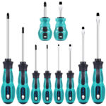 מברג מגנטי 10 חלקים פלדת כרום ונדיום