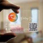 כרטיס ביקור שקוף מ-PVC בעיצוב אישי