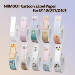 מדבקות צבעוניות עמידות למים למדפסת Niimbot D110