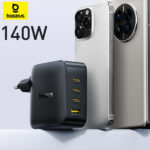 מטען GaN מהיר 140W עם 4 יציאות