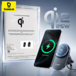 מטען אלחוטי מגנטי לרכב 25W Baseus