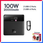 מטען נייד Baseus 100W 20000mAh 4 יציאות