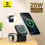 מטען עגינה Baseus Nomos 25W עם כבל נגלל