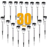 מנורת סולארית לגינה עם תאורת LED