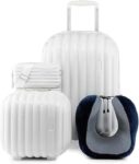 סט נסיעות טרולי עם גלגלים ומנעול TSA