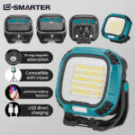 פנס עבודה רב־תכליתי עם סוללה נטענת