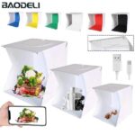 קופסה לצילום עם תאורת LED מובנית