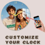 שעון קיר מעוצב עם תמונה אישית