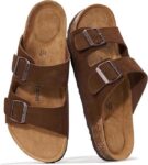 סנדל עור עם קצף זיכרון לנוחות