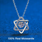 שרשרת מגן דוד כסף 925 עם זרקון