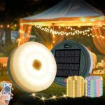 תאורת קמפינג סולארית עם 180 נורות LED