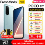 סמארטפון POCO M7 דגם 6+128 ג'יגה