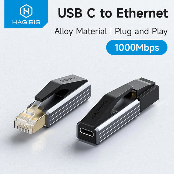 מתאם USB-C ל-Ethernet 1Gbps קומפקטי