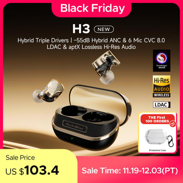 אוזניות SoundPEATS H3 היברידיות עם ANC