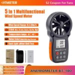 מד טמפרטורה עם מהירות רוח דיגיטלי