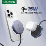 מטען אלחוטי שולחני לאייפון 15W UGREEN