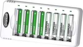 מטען חכם לסוללה נטענת AAA 1100mAh